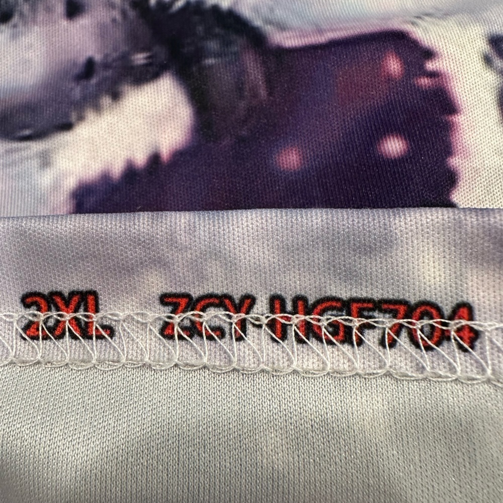 Purple Snowman Print Scrub Top - Picture 3 of 3